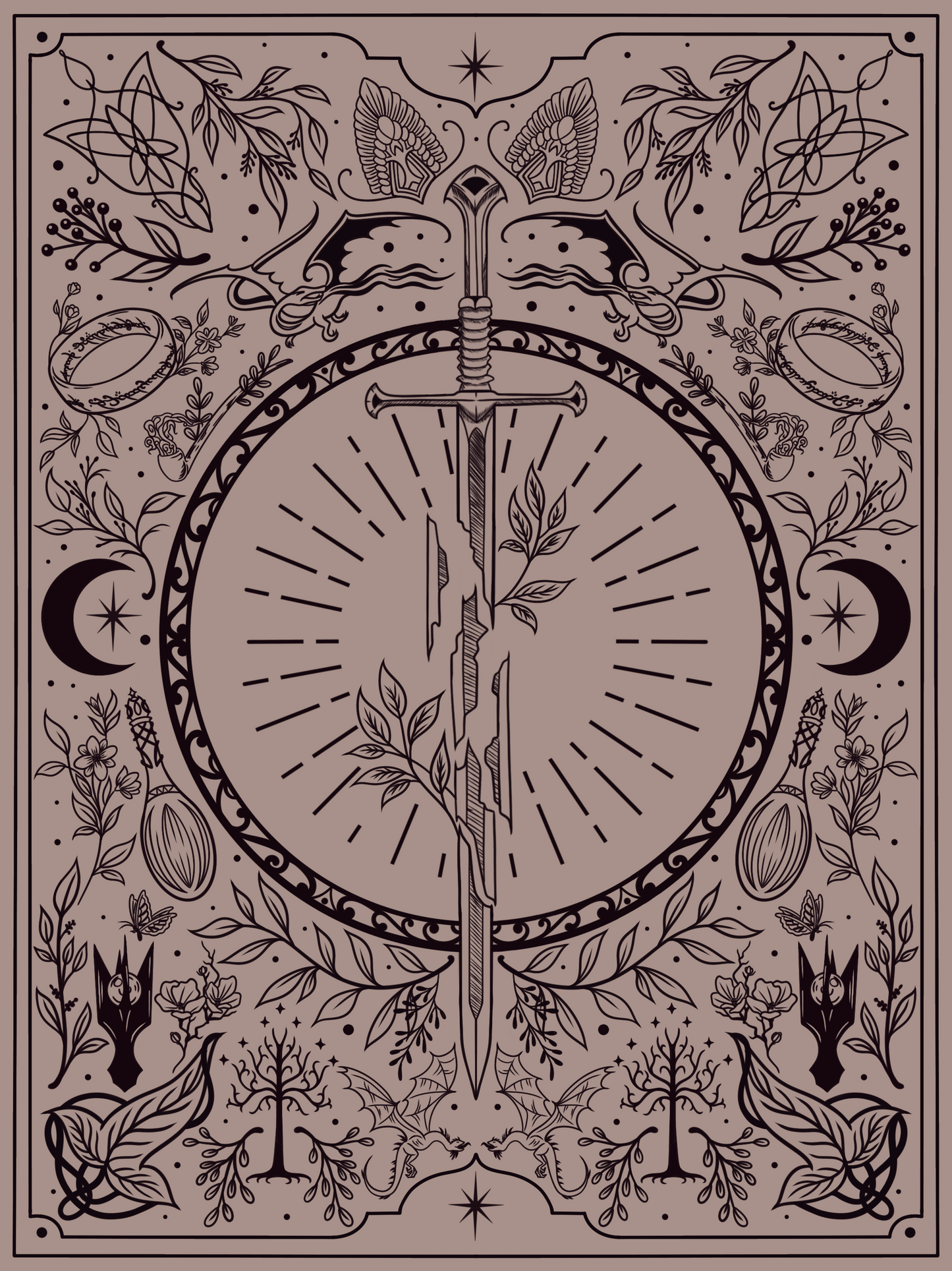 LotR Fantasy Print