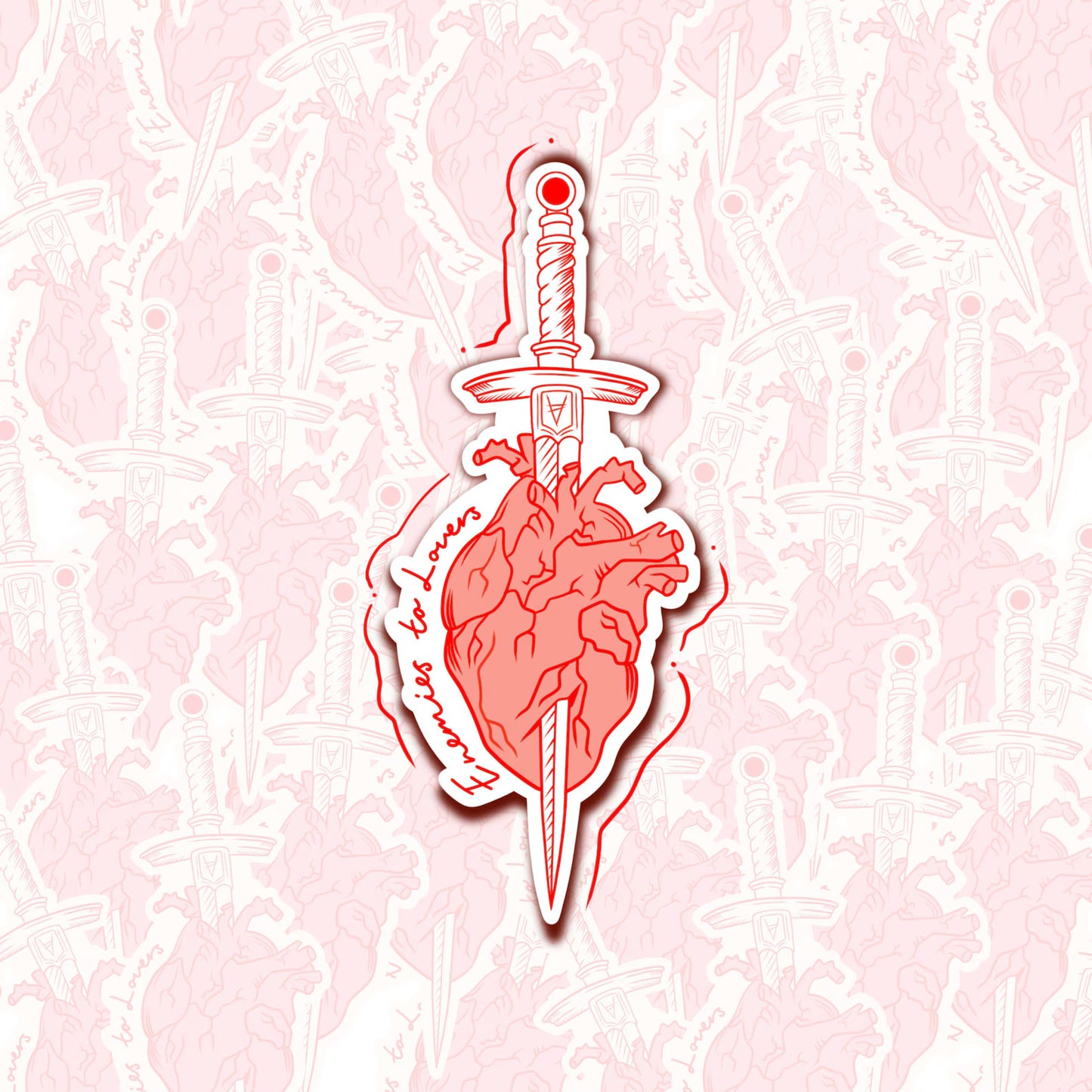 Book Trope ‘Enemies to Lovers’ vinyl sticker