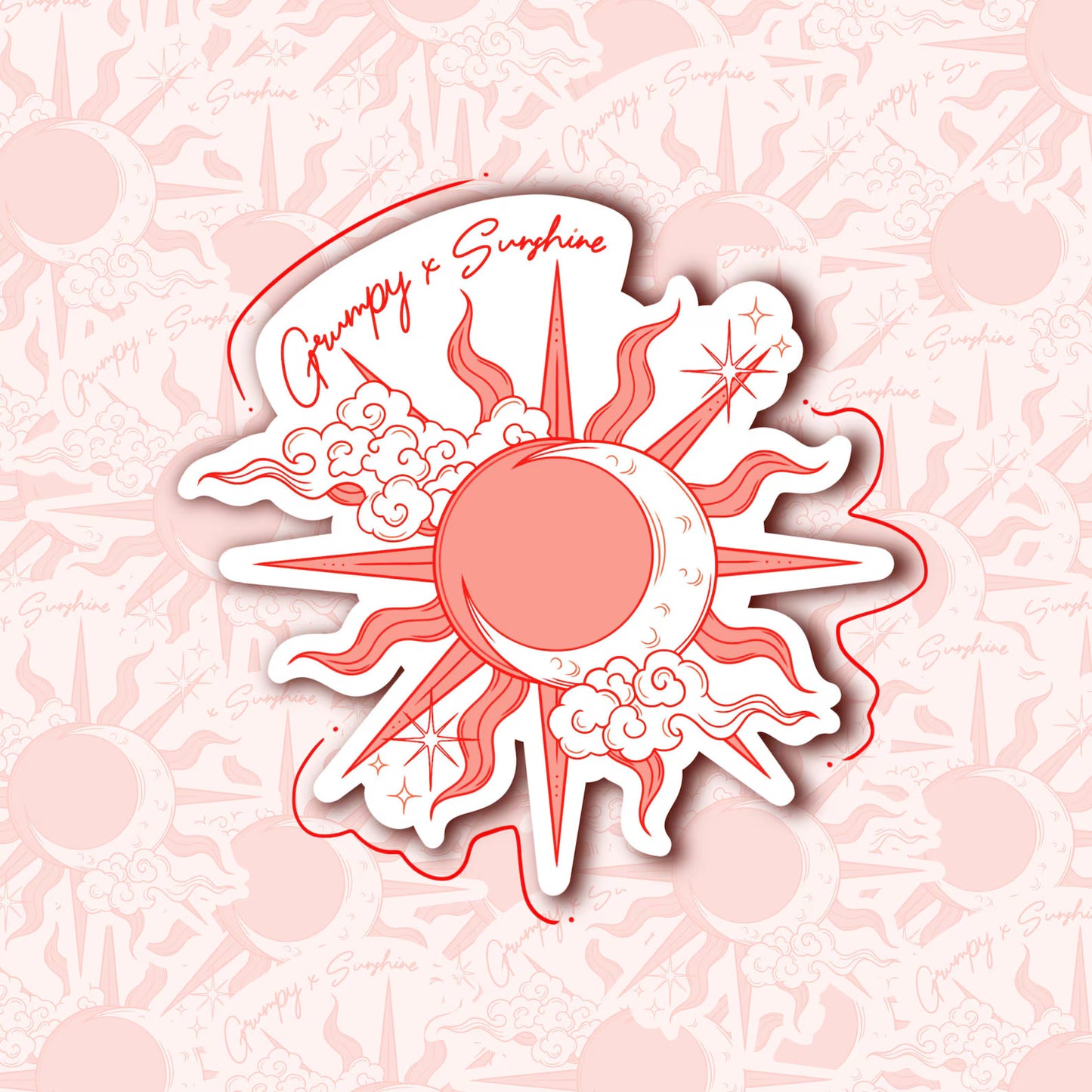 Book Trope ‘Grumpy x Sunshine’ vinyl sticker