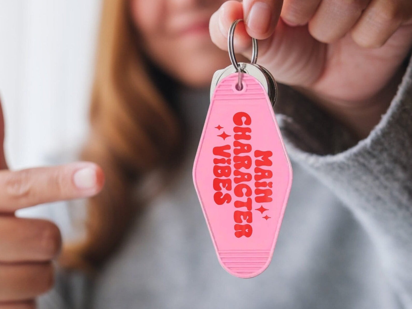Main Character Vibes Motel Keychain