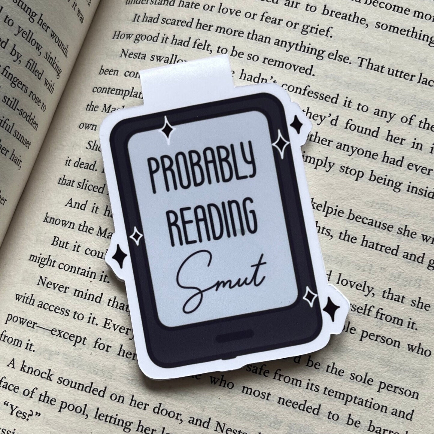 'Probably Reading Smut' Magnetic Bookmark