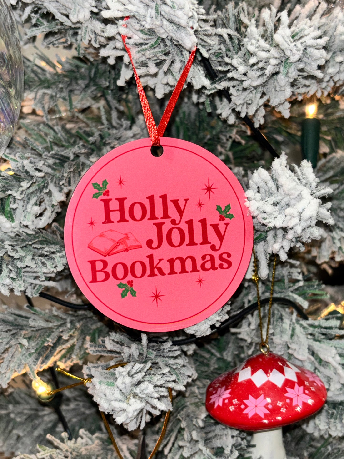 Holly Jolly Bookmas Decoration