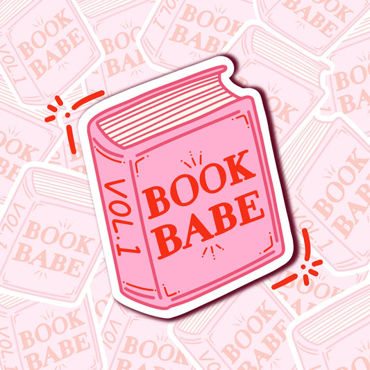 Book Babe Vinyl Sticker